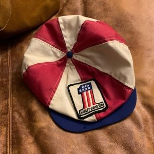 Harley Davidson vintage 70s newsboy cap